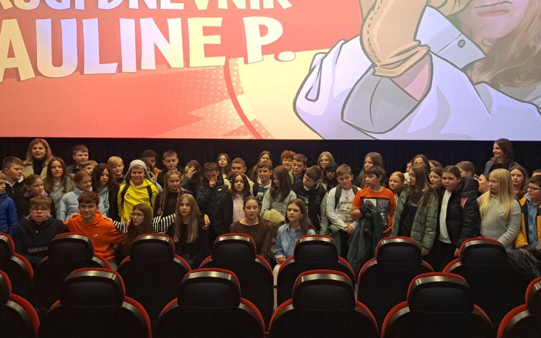 Učenici petih razreda na koprivničkoj premijeri filma „Dnevnik Pauline P., drugi dio“