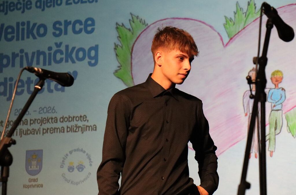 Emanuel Posavec dobio priznanje “Veliko srce koprivničkog djeteta”