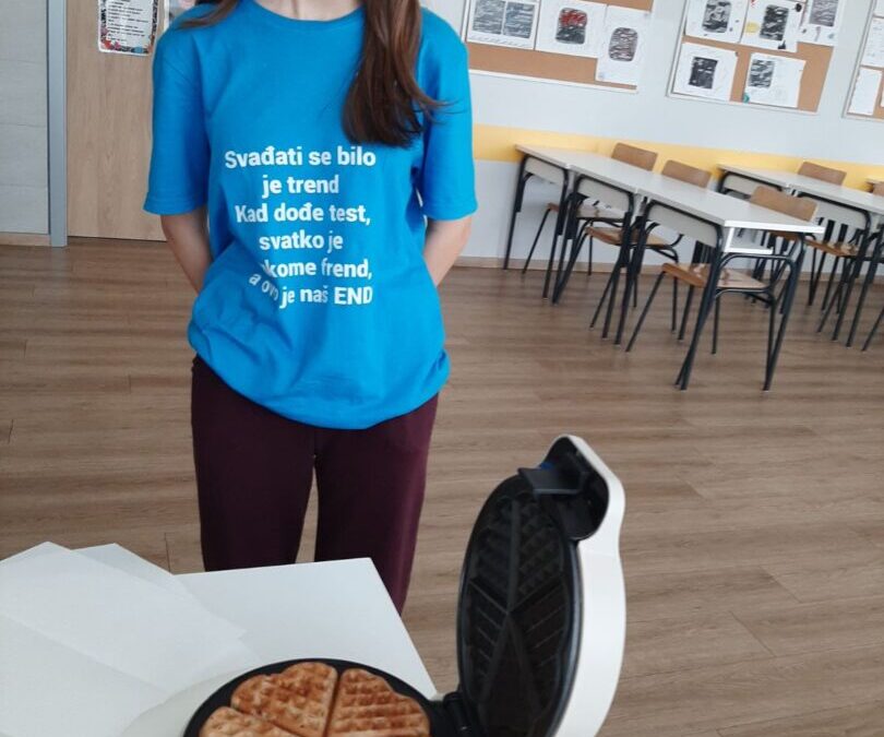 Slatki kraj školske godine: Učenice francuskog jezika pripremale belgijske vafle!